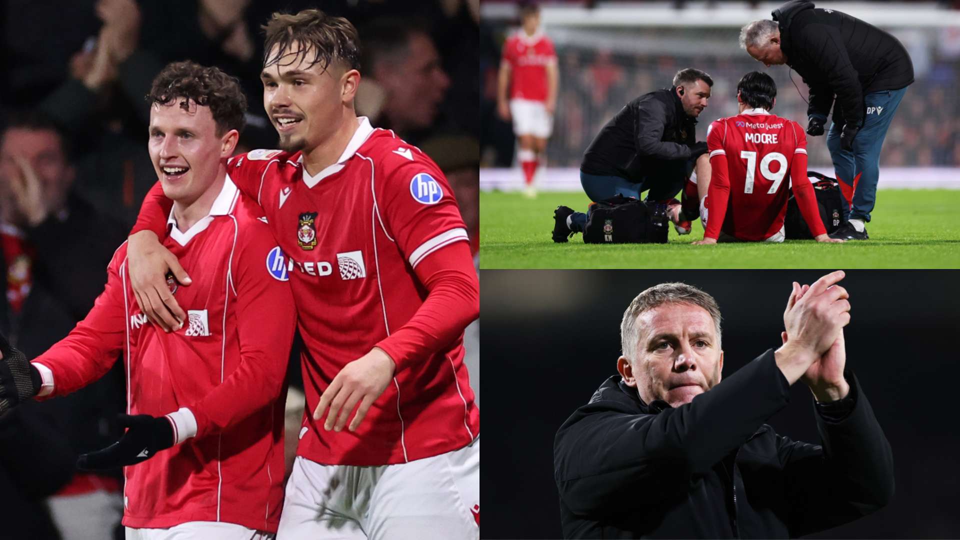 Wrexham เฉือนชนะ Preston โดย Nathan Broadhead และ Ollie Rathbone พา Red Dragons ขึ้นครึ่งบนของ Championship - แต่ Kieffer Moore เจ็บคาดว่าสภาพไม่สู้ดี