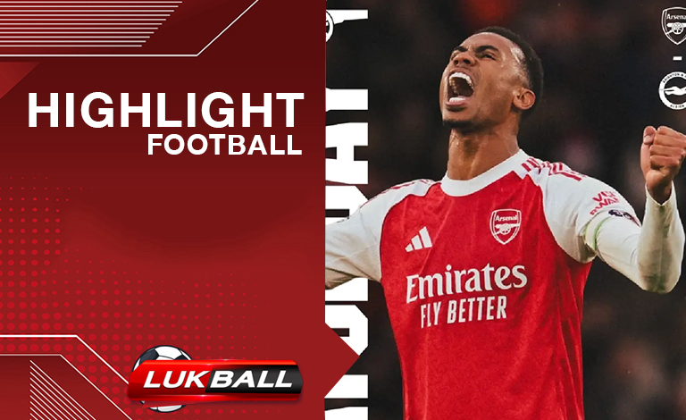ไฮไลท์บอล อาร์เซน่อล 2-1 ไบรท์ตัน พรีเมียร์ลีกอังกฤษ (Premier League) 27.12.2025