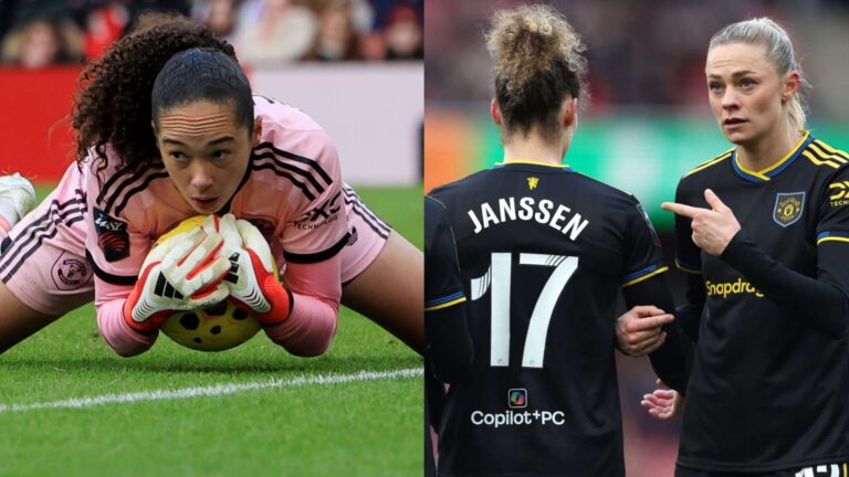 แมนยูหญิงต้านทานครบทีม 10 ตัว! Phallon Tullis-Joyce รักษาคลีตชีตเกมเจ๊า Arsenal ศึก WSL