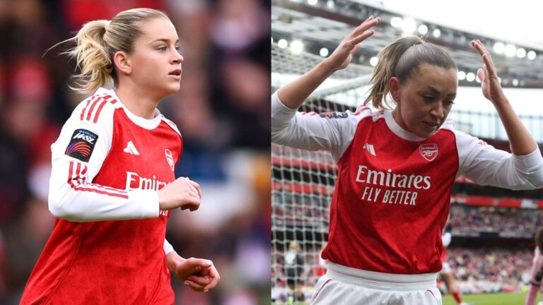 จัดอันดับนักเตะ Arsenal Women นัดเสมอ Man Utd: โอกาสทองหลุดมือ Alessia Russo และเพื่อนร่วมทีมทำพลาด พลาดเก็บสามแต้มขณะที่ Jayde Riviere ถูกไล่ออกในเกม WSL ที่น่าผิดหวัง