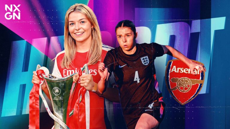 Laila Harbert ดาวรุ่ง Arsenal Lionesses ที่ได้รับคำแนะนำจากดาวดัง USWNT Olivia Moultrie & Sam Coffey