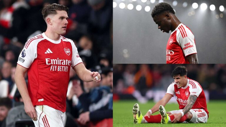 คะแนนนักเตะ Arsenal นัดเจอ Liverpool : สัมผัสบอลแค่แปดครั้ง?! Viktor Gyokeres หายตัว ตัวรุก Gunners ผิดหวังไม่ฉกฉวยจังหวะคู่แข่งสะดุด
