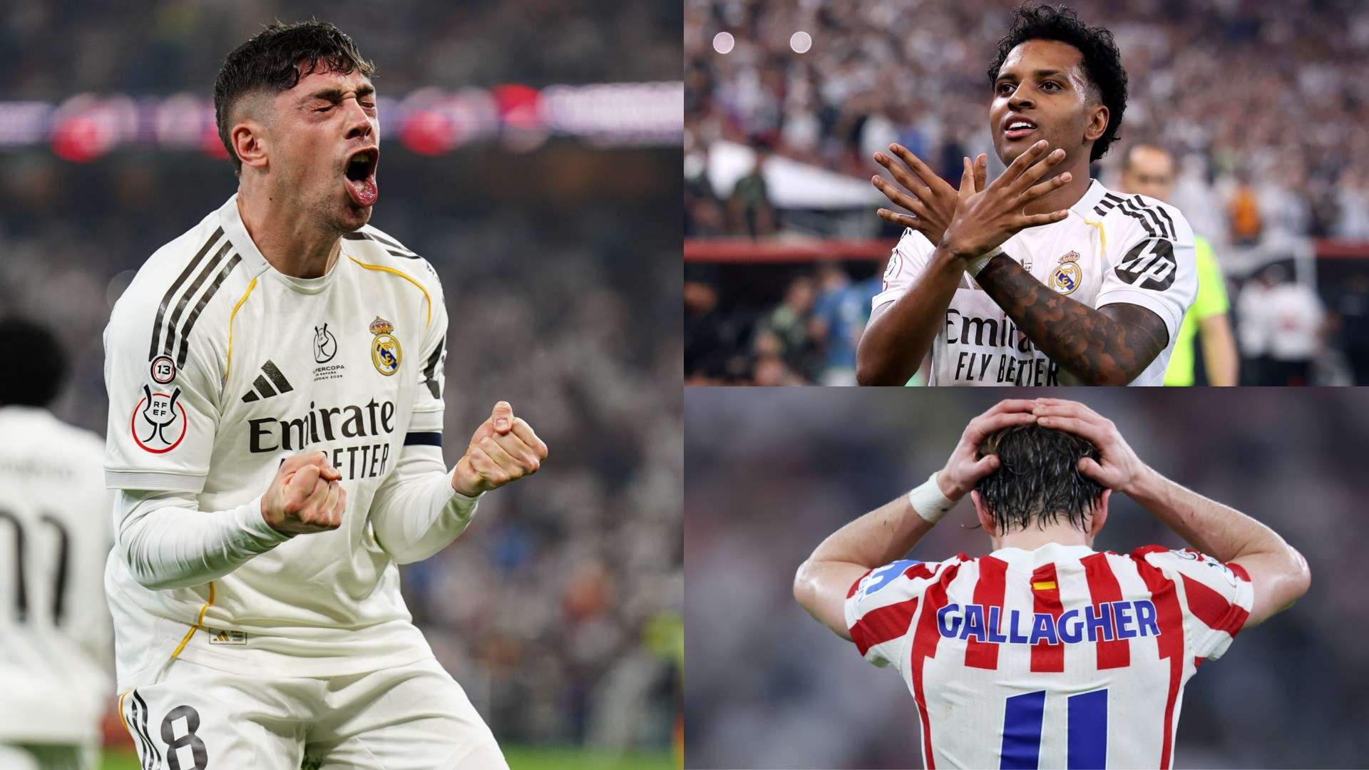 คะแนนนักเตะเรอัล มาดริด เกมชนะแอตเลติโก มาดริด : Fede Valverde สุดยอดฟรีคิกเปิดทาง! แสดงฟอร์มแจ่มต่อเนื่องของ Rodrygo พาแชมป์เข้าสู่รอบชิงฯ Supercopa Clasico พบบาร์ซ่า