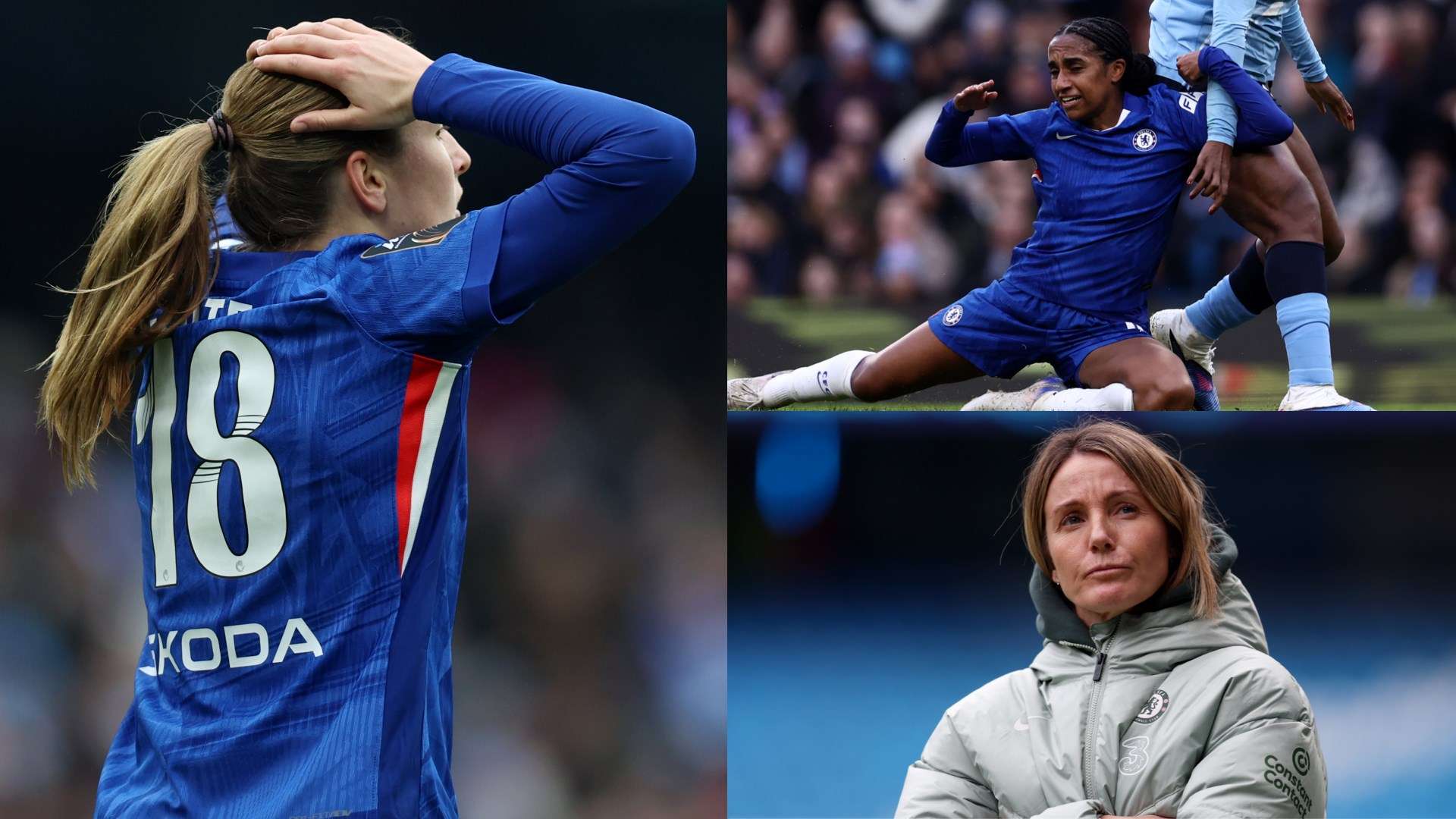 คะแนนนักเตะ Chelsea Women vs แมนเชสเตอร์ ซิตี้: เคโรลิน ซัดแฮททริคนำฝั่งเรือใบ ก่อน Chelsea ประสบความพ่ายแพ้ 1-5