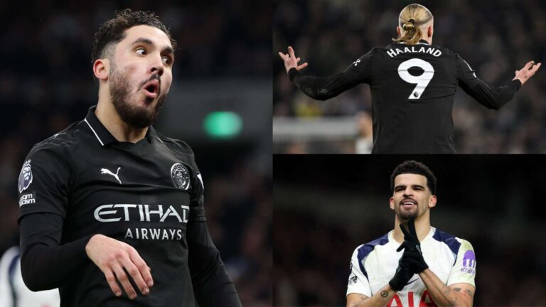 การให้คะแนนผู้เล่น แมนเชสเตอร์ ซิตี้ พบ ท็อตแนม ฮ็อทสเปอร์: อาร์เซนอลได้เปรียบอีกครั้ง! เออร์ลิง ฮาแลนด์ยังไม่สามารถทำประตูได้ ในขณะที่ซิตี้พลาดคว้าชัยต่อทีมโซแล็งค์-inspired สเปอร์ส