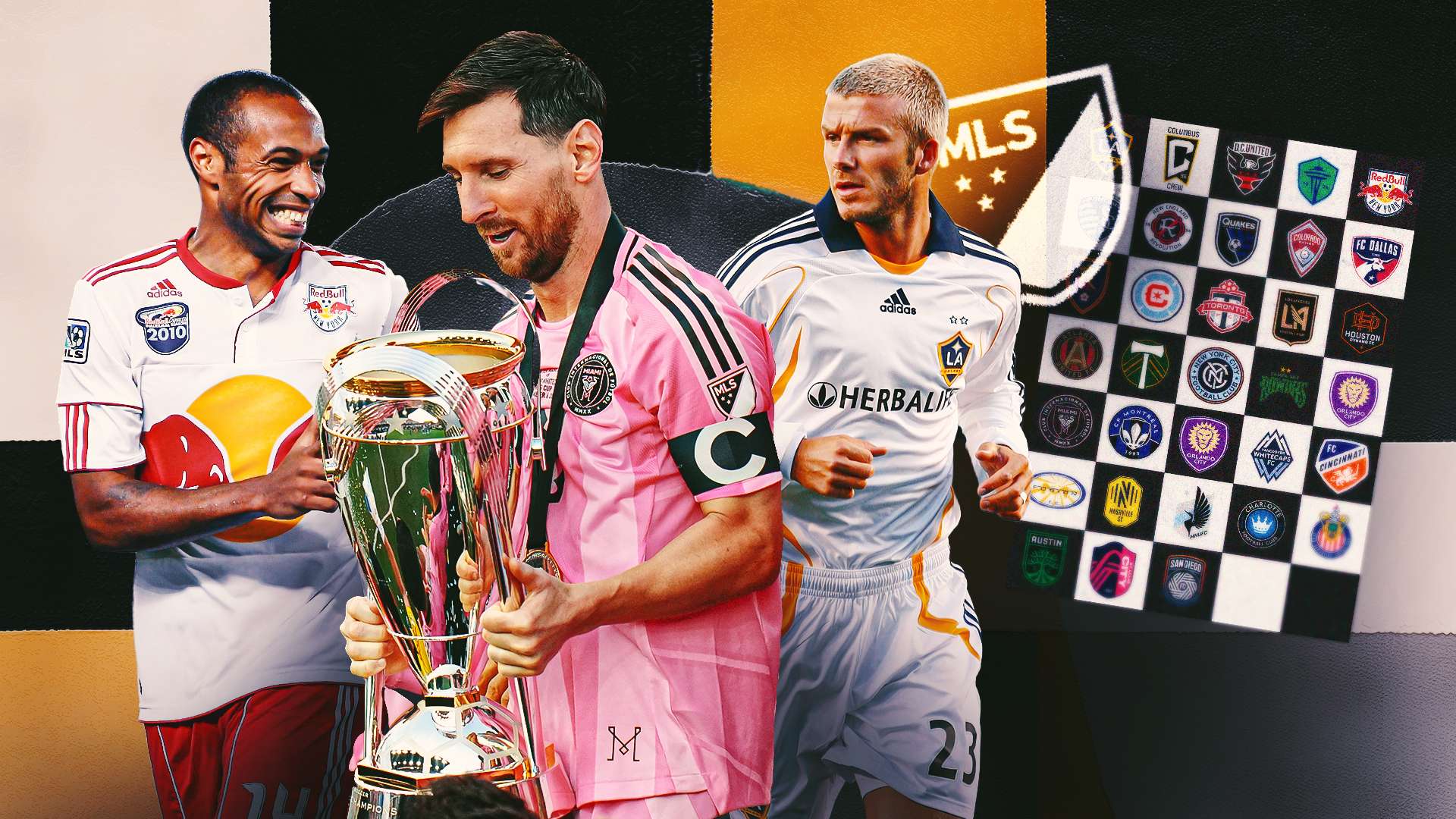 33 สโมสรเอ็มแอลเอส (MLS) ในประวัติศาสตร์ลีก จัดอันดับจากสตาร์ทจนถึงลอสแอนเจลิส Galaxy