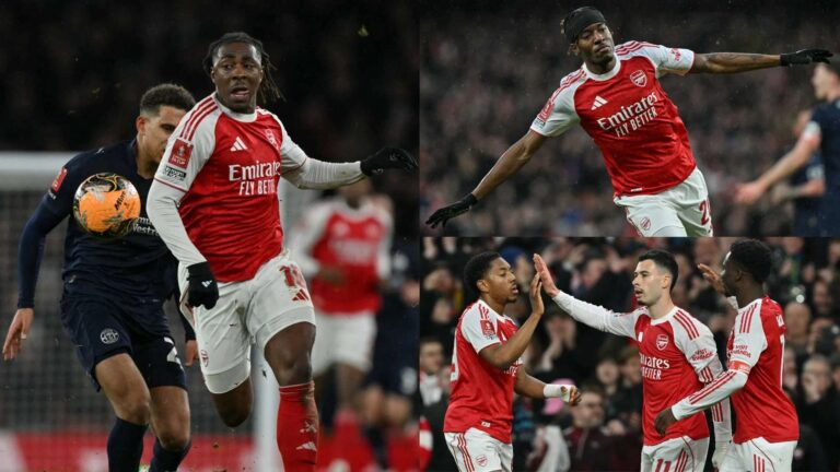 เอเบเรชี อีเซ่ คืนฟอร์มเด่น นำ อาร์เซนอล บดวีกัน 4-0 เข้ารอบเอฟเอ คัพ รอบห้า