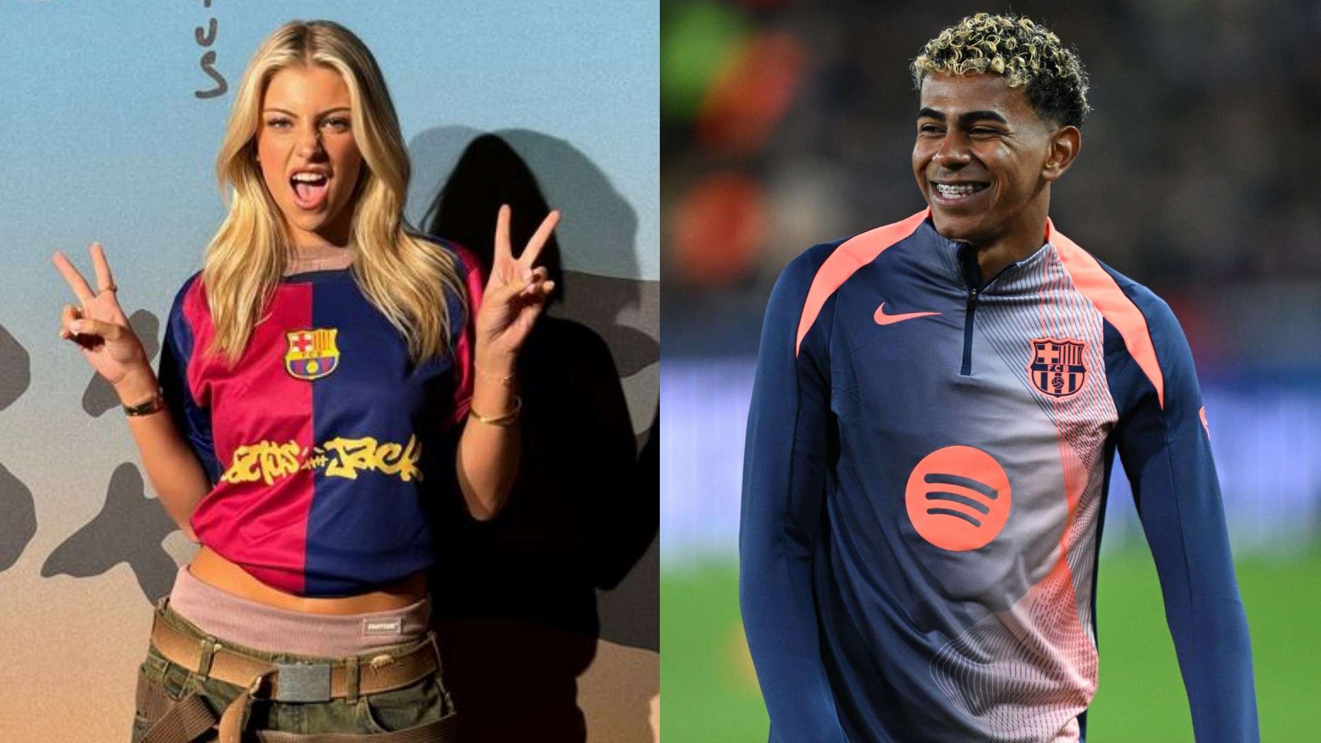 ลามีน ยามัล ถูกโยงความรักกับ ลิลี่ โรแลนด์ นักโมเดลอังกฤษ – ข่าวลือที่สนามคัมป์ นู