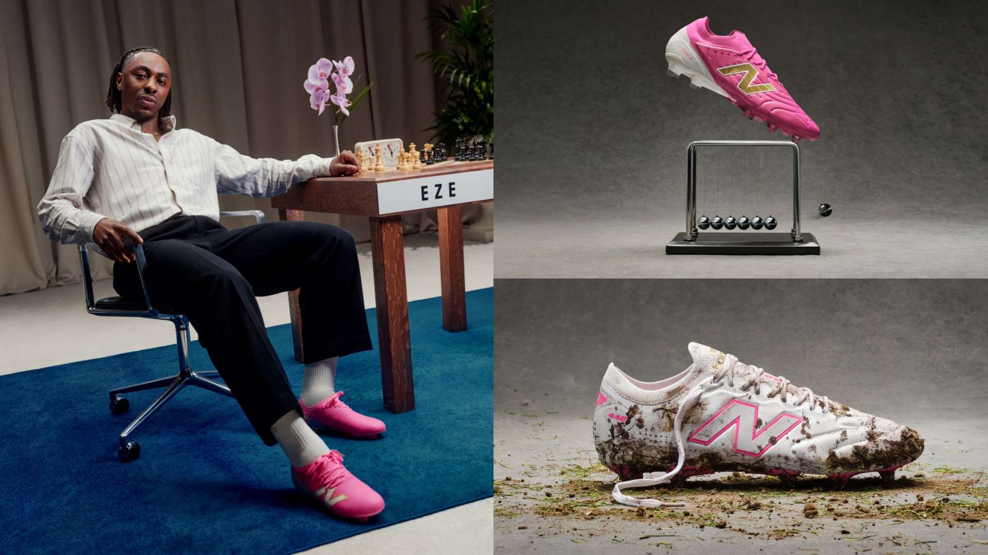 นิวบาลานซ์เปิดตัวแพ็ค รองเท้าสตั๊ด พิวร์ แอมบิชั่น สีชมพู-ขาว เตรียมลุยฟุตบอลโลก 2026