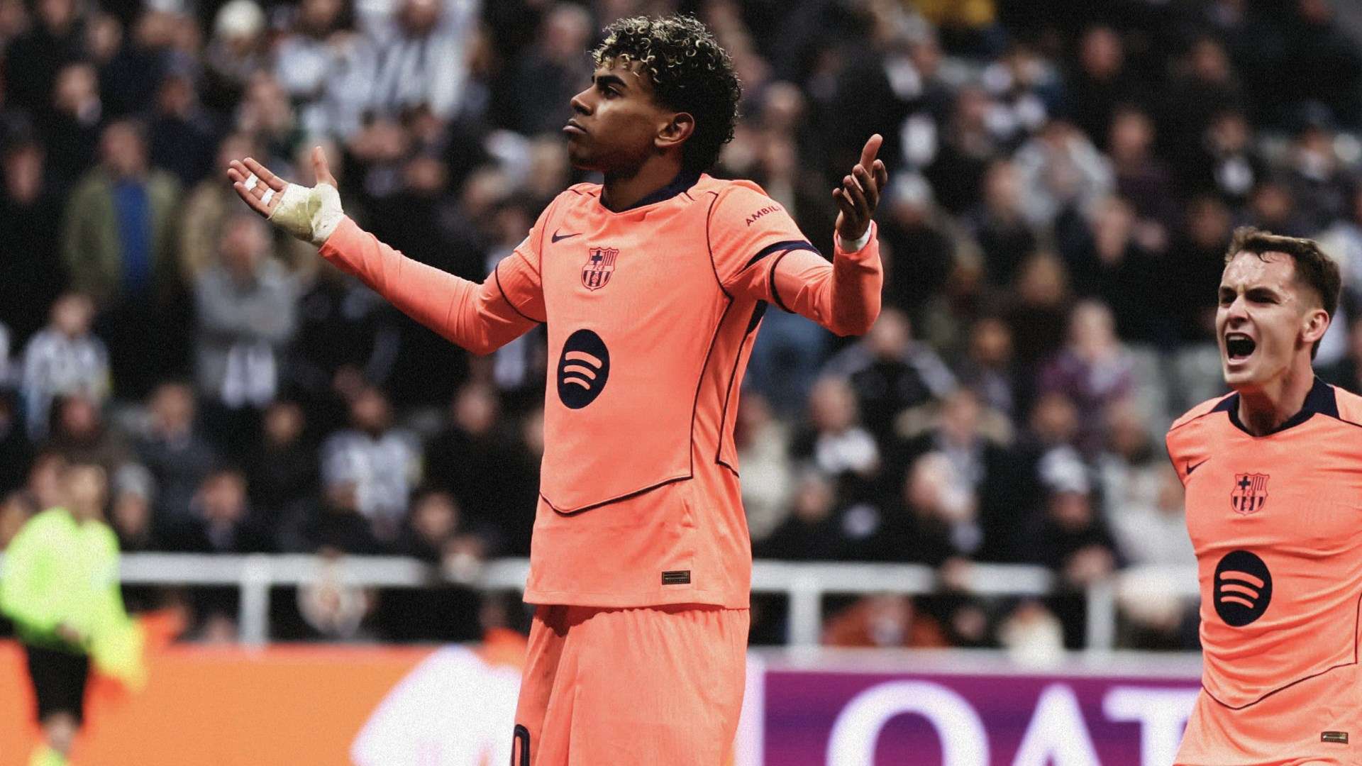 ลามีน ยามาล ยิงจุดโทษช่วงทดเวลาบาดเจ็บช่วย บาร์เซโลนา ตามเจ๊านิวคาสเซิล 1-1 ในเลกแรก ยูฟ่า แชมเปี้ยนส์ ลีก