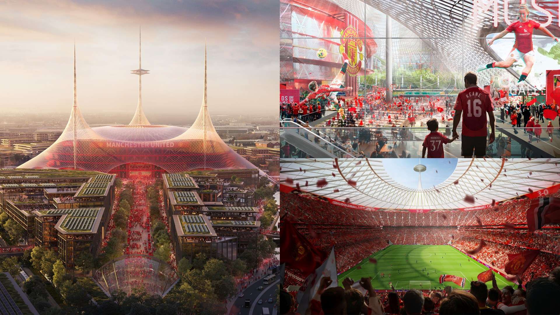 แมนเชสเตอร์ ยูไนเต็ด เผยแผนสร้างสนามใหม่ 100,000 ที่นั่ง มูลค่า 2 พันล้านปอนด์ ด้วยทุนเอกชน ตอกย้ำเป้าหมายเป็น 'เวมบลีย์แห่งเหนือ'