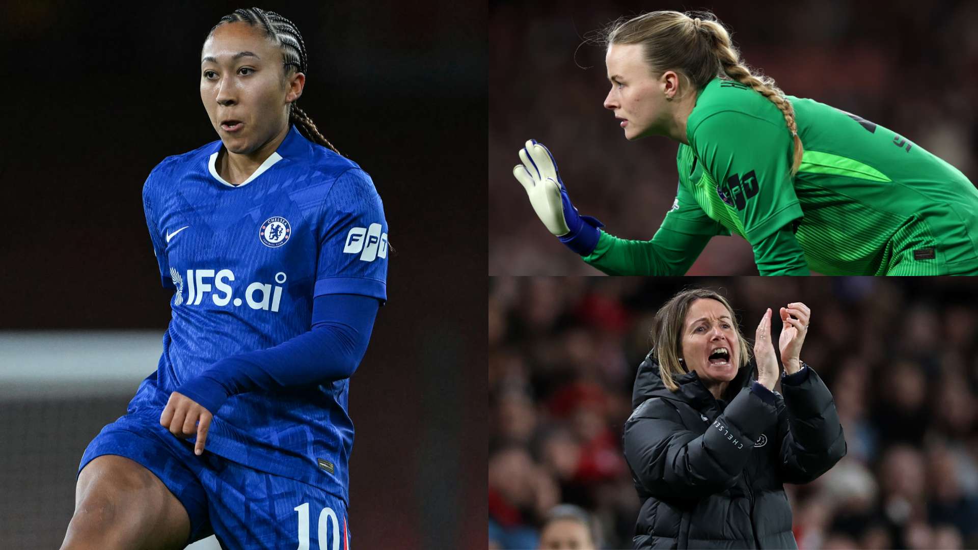 คะแนนผู้เล่นหญิงเชลซีพบอาร์เซนอล: ลอเรน เจมส์โชว์เวทมนตร์ แต่เชลซียังเสี่ยงตกรอบแชมเปี้ยนส์ลีก ฮันนาห์ แฮมป์ตัน และ เคียรา วอลช์ ผิดหวัง