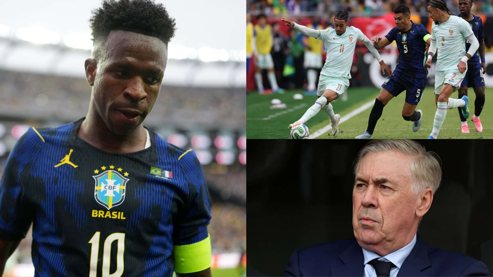 คะแนนผู้เล่นบราซิล vs ฝรั่งเศส: วินิซิอุส จูเนียร์, ราฟินญา และ คาเซมิโร ทำผลงานน่าผิดหวัง ในความพ่ายแพ้ต่อฝรั่งเศสที่เหลือผู้เล่น 10 คน