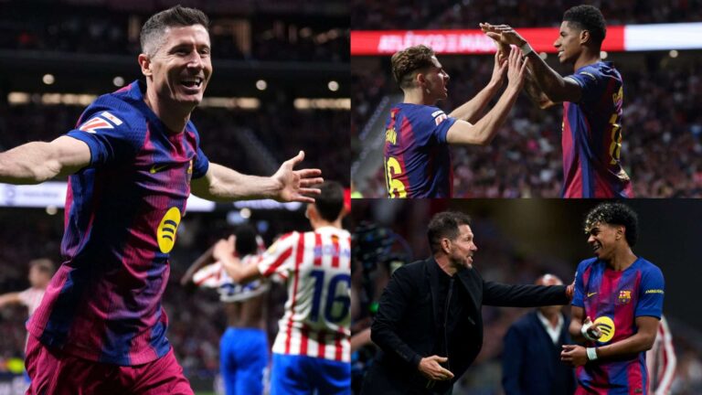 บาร์เซโลนา เฉือนแอตเลติโก มาดริด 2-1 เลวานดอฟสกีซัดชัยทดเจ็บ ขยับนำลาลีกา 7 แต้ม ขณะที่ราชฟอร์ดจบช่วงยิงไม่ออก