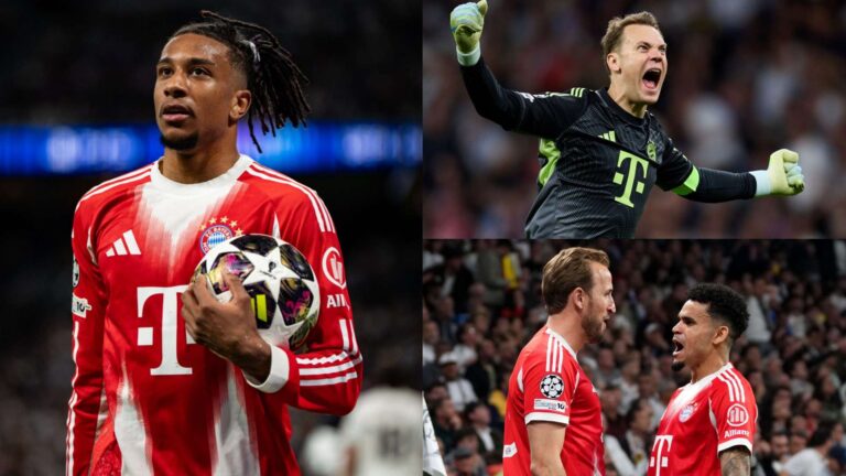 บาเยิร์น มิวนิค บุกเบร์นาเบวเฉือน เรอัล มาดริด 2-1 ประตูจาก ดิอาซ กับ เคน พร้อมฟอร์มเด่นของ ไมเคิล โอลิส ขณะที่ นอยเออร์ ยืนระเบ็ง