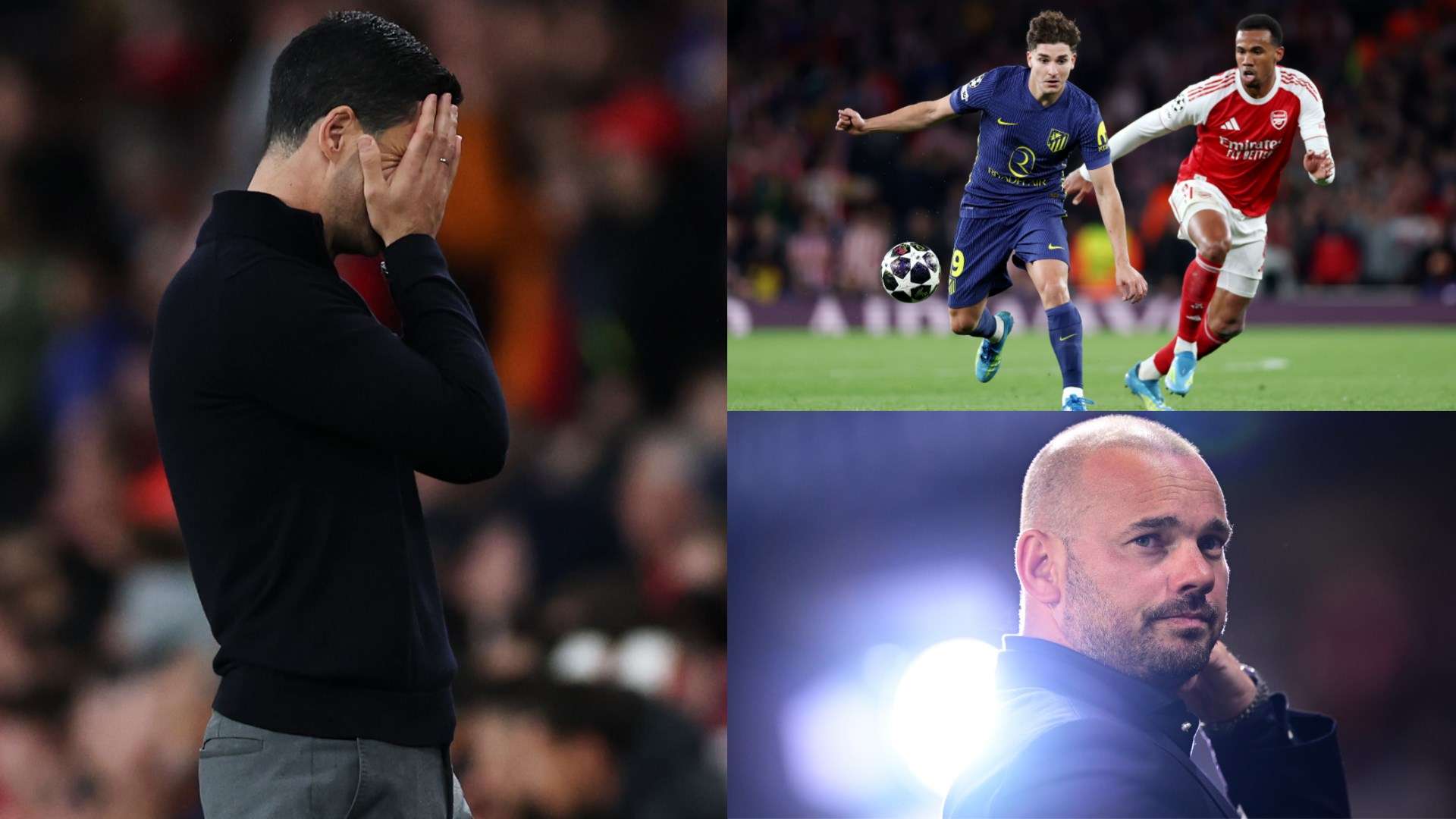 เวสลีย์ สไนจ์เดอร์เรียกร้อง UEFA ยุติแมตช์ อาร์เซนอล พบ แอตเลติโก มาดริด ก่อนครึ่งเวลา ชี้ทัพปืนใหญ่ขาดผู้เล่นระดับโลก