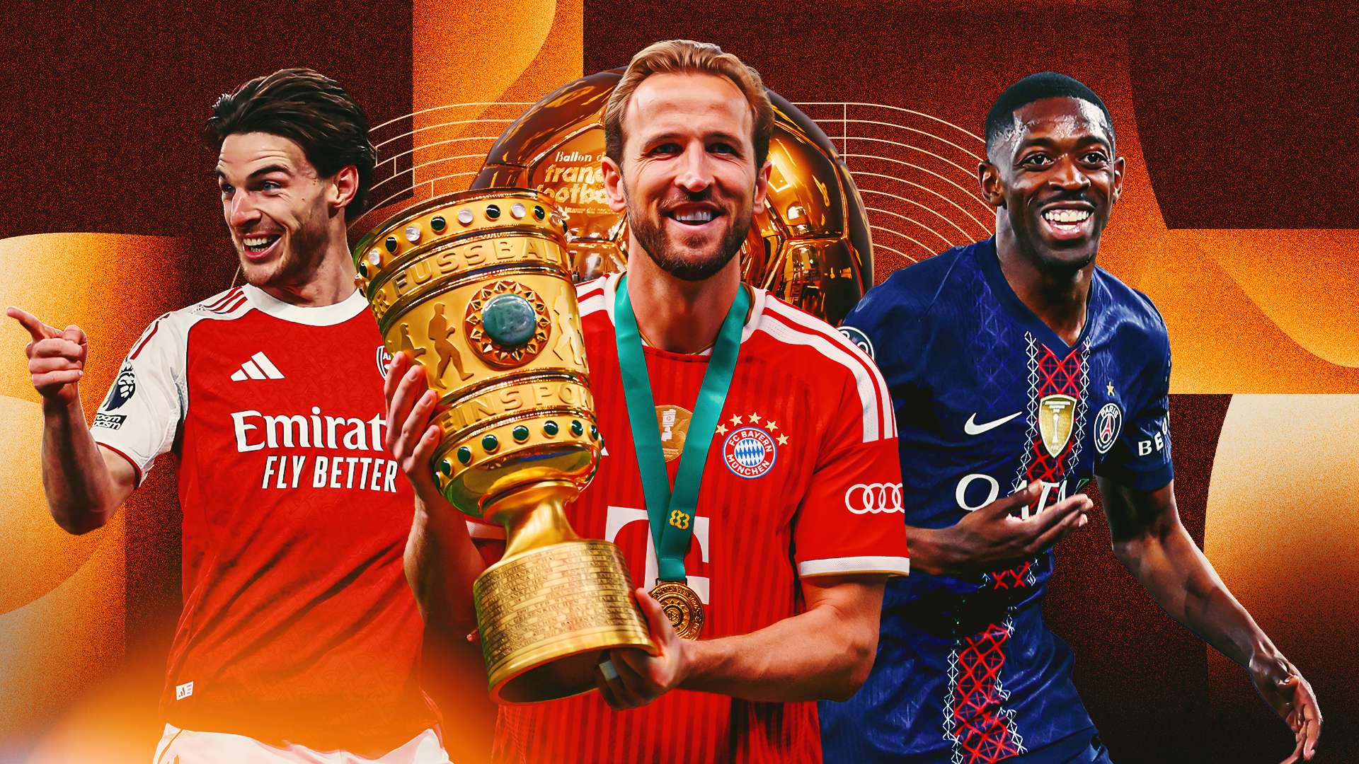 บัลลงดอร์ 2026 พาวเวอร์ เรนกกิ้งส์ นำโดย แฮร์รี่ เคน ก่อนรอบชิงชนะเลิศยูฟ่า แชมเปียนส์ลีก โดย เดมเบเล่ และ เดคลัน ไรซ์ ตามล่ารางวัลลูกบอลทองคำยุโรป