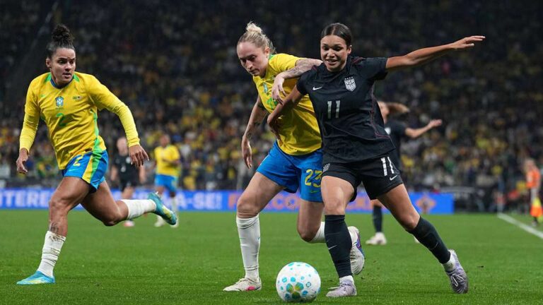 โซเฟีย วิลสันกลับมาฟอร์มระเบิด แต่สหรัฐอเมริกาแพ้บราซิล 2-1 ในศึกอุ่นเครื่องที่เซาเปาโล